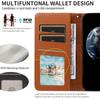 For Samsung Galaxy A16 4G/5G Case RFID Blocking PU Leather Wallet Flip Phone Cover with Wrist Strap