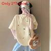 Anime Cartoon Cotton T Shirt For Women With Relaxed Fit Summer Casual Wear