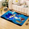 Sonic Hedgehog Carpet Bath Mat Fluffy Rug Soft Foot Mat Under Desk Mat Living Room Rug Pet Friendly