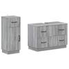2 Piece Bathroom Cabinet Set HOORN Sonoma Grey