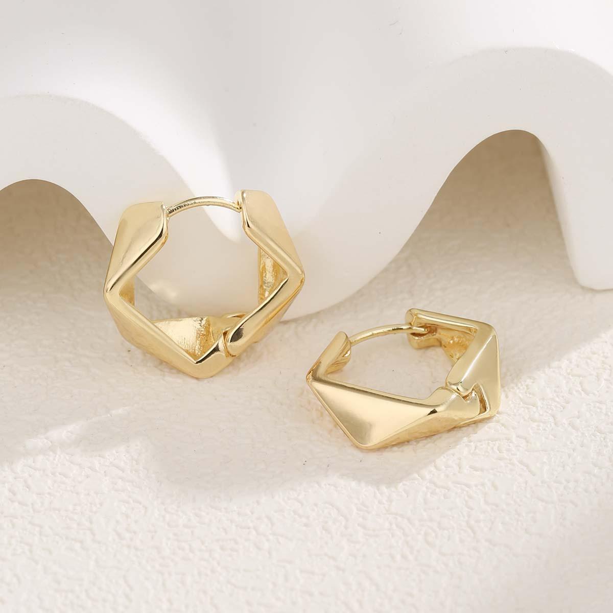 

стиль нерегулярные геометрические серьги-пряжки женские французские простота высокое чувство мода индивидуальность пригородные серьги серьги