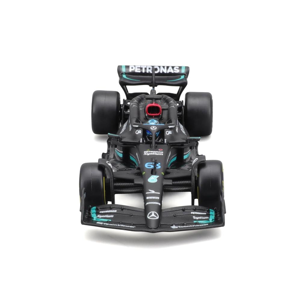 Bburago F1 Diecast Car 1/43 Scale Signature Series Mercedes-Benz AMG George Russell Mercedes Benz W14 #63 with 2023 Driver