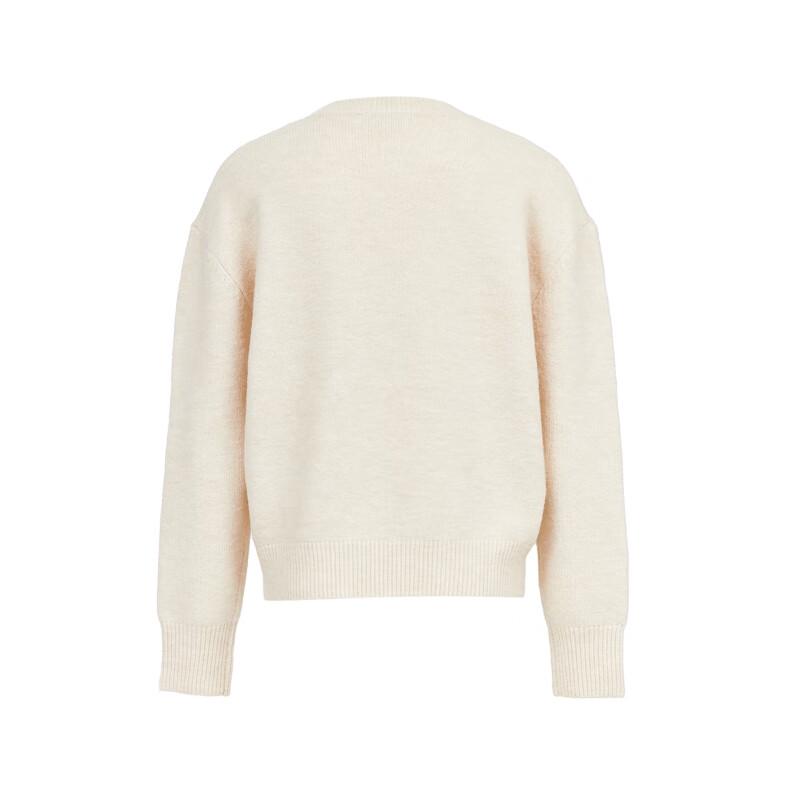 VEROMODA Beaded Round Neck Knit Sweater