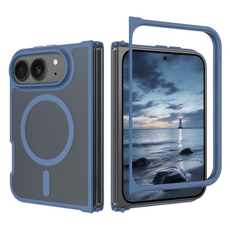 Skin Feel TPU Hybrid PC MagSafe Phone Case For iPhone Fold, Lightweight Anti-Scratch Shockproof Magnetic Protective Cover