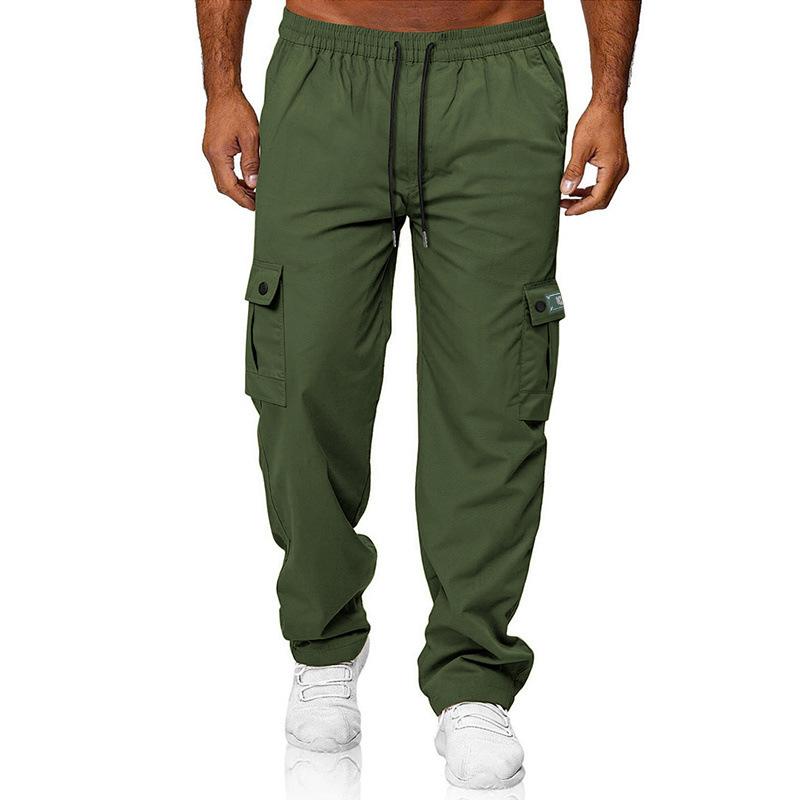 American Spring Autumn Mens Fashion Loose Casual High Street Hip-hop Overalls Sweatpants