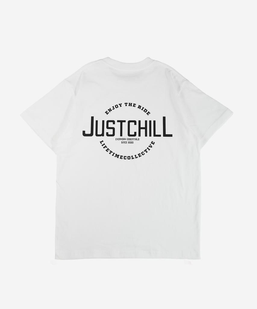 Laipeutaimkollegtibeu Just Chill Graphic T-Shirt White
