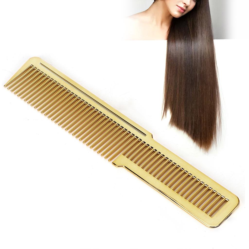 Professional Hair Comb Hairdressing Home Salon Hair Cutting Styling Comb ToolGold