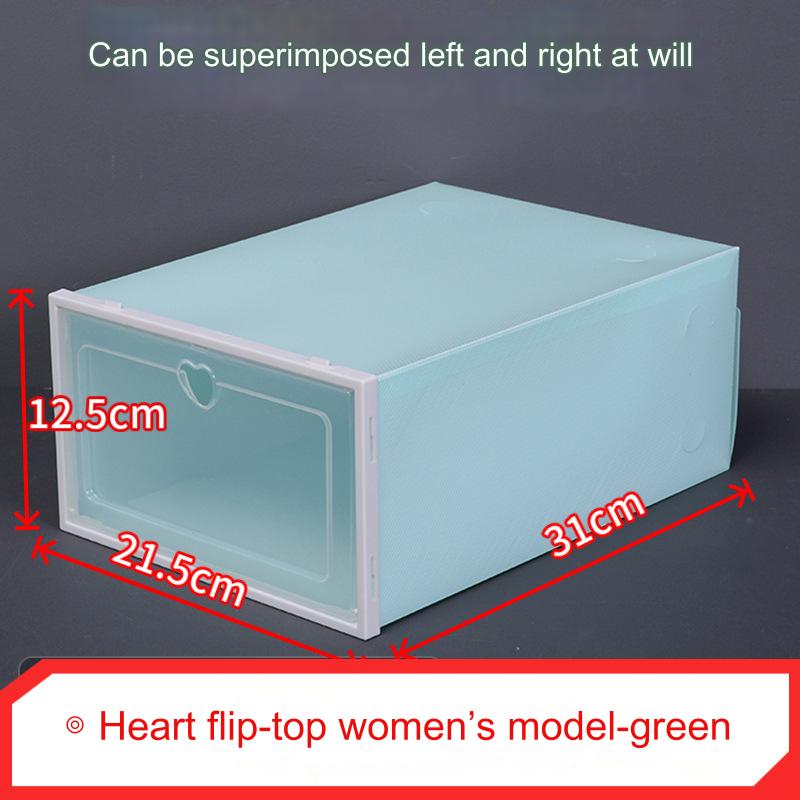 Shoe Organizer Stackable Shoe Storage Boxes Drawer Type Front Opening Shoe Rack Organizer Cabinet Shoes Container Thick Plastic