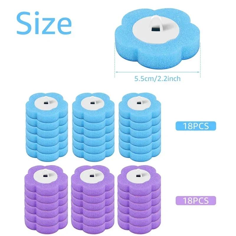 Toilet Brush Disposable Replacement Head Cleaning Kit Cleaning Brush Heads Brush Holder Storage Box 36 Replacement Brush Heads