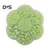 5600 Pcs Half Round Faux Pearls Flat Back Beads Bulk with Storage Box Assorted Sizes Fake Pearl Beads for Crafting DIY Nail Art Phone Decoration