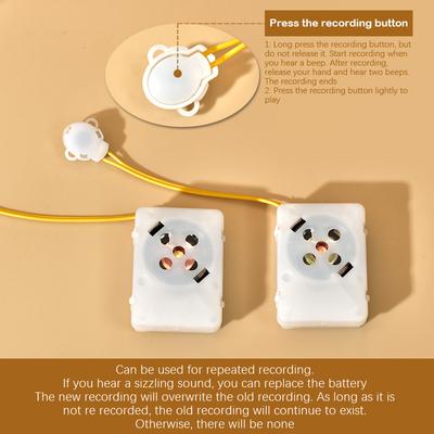 Creative Sound Recording Module Voice Recorder Box Mini Voice Recorder Recordable Stuffed Toys Insert Sound Module Voice Box