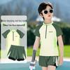 2025 New Style Boys' One-Piece Swimsuit: Quick-Drying Training Set for Kids