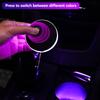 New Car LED Multicolor Cup Holder Lights USB Charging Dynamic Ambient Window Atmosphere Lamp Decor