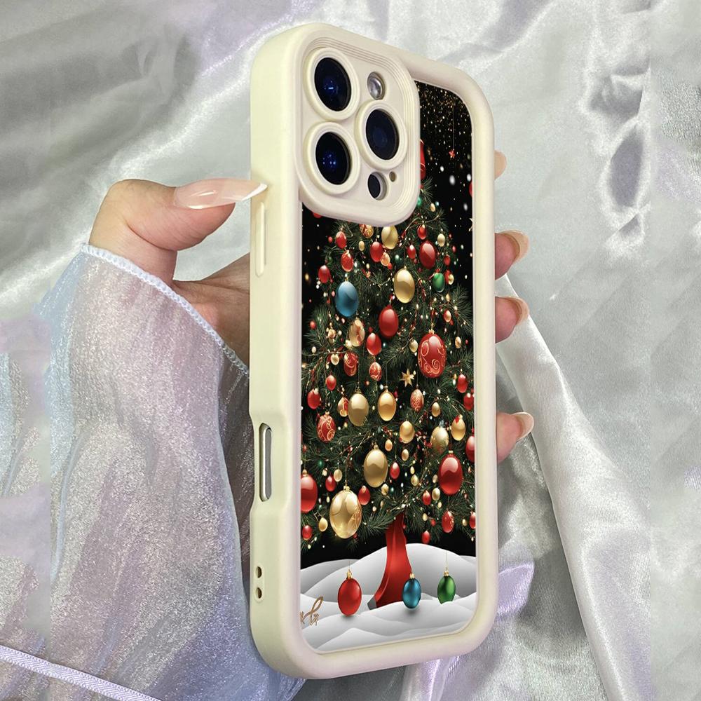 JT60 Beautiful christmas Tree Realme 15 Huawei Honor 70 90 Lite Infinix Tecno itel Motorola Google All Model Angel eyes Soft TPU Phone Case