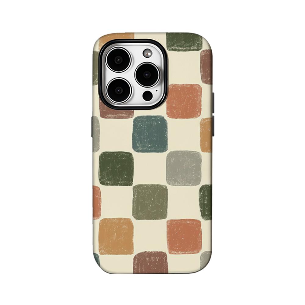 

Retro Colored Bricks Phone Case for IPhone 16 15 14 13 12 11 X XS XR XSMAX 7 8 Pro Max Plus Double-layer Back Cover IPHONEXSMAX