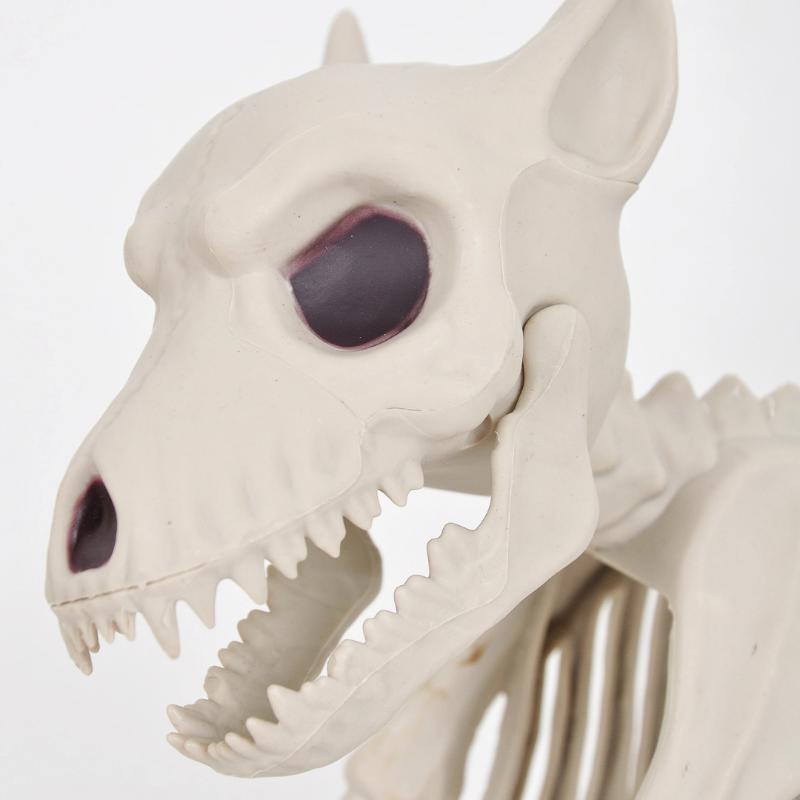 1 Peça Modelos de Animais Simulados Esqueleto Lobo SapoCorvo Esqueleto Decoração de Jardim Interno Externo Adereços de Decoração de Esqueleto de Halloween