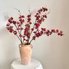 Artificial Cherry Blossom Branches 34.6 Inch Faux Plum Blossom Realistic Flower Arrangement for DIY Home Wedding Party Decor