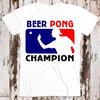 Beer Pong Kampioen Best Seller T-shirt Muziek Retro Top Tee Cadeau Cool Unisex 8496
