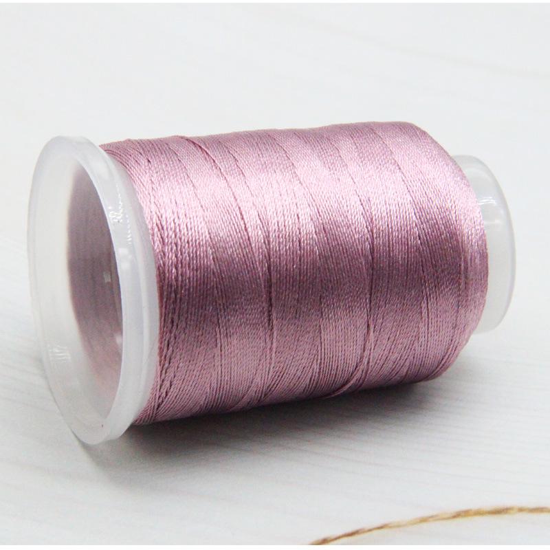 Vibrant Ice Silk Tassel Thread: 51 Colors for DIY Bracelets & Necklaces