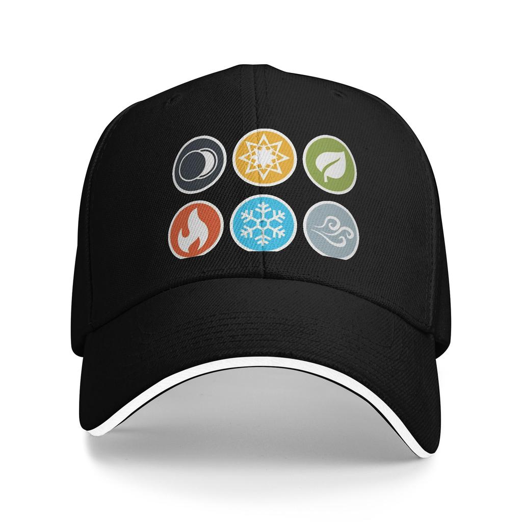 Spring Casual Baseball Cap Gloomhaven EleUnisext Symbols Board Game Kpop Rock Trucker Hat Sun Visor Fitted Retro Snapback Cap