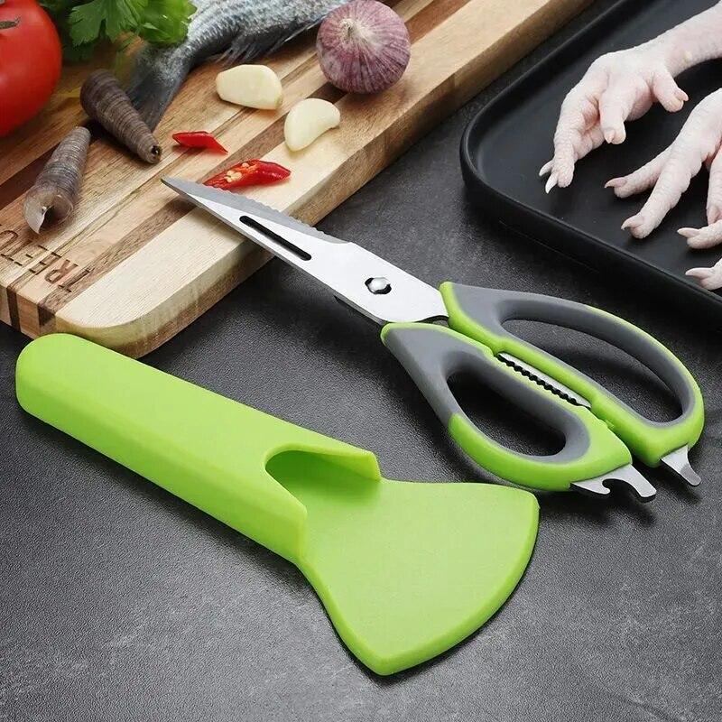 Kitchen Shears Heavy Duty Kitchen Scissors With Cover For Meat Vegetables BBQ Kitchen Accessories Cooking Tools
