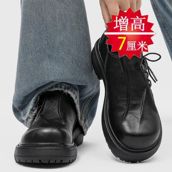 Fashion British Style Korean Shoes Oxfords Women's Black Flats Preppy 2025 Leather Pleated Derby Korean Shoes British Style Oxfords Wome