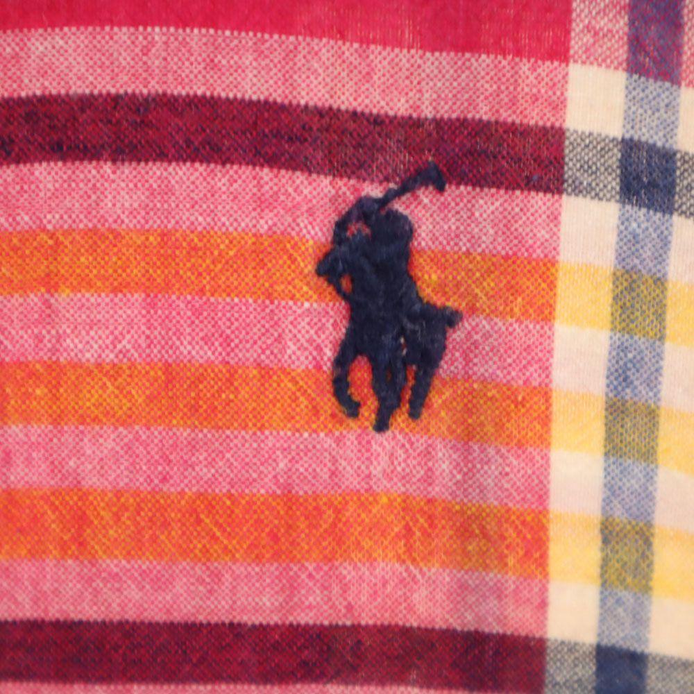 POLO COUNTRY 80s 90s Old Check Pattern Long sleeve Button down shirt Men's Used