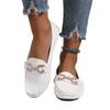Fashion Ladies Shoes 2025 Brand Shallow Women's Flats Fashion Metal Decoration New Casual Plus Size Light Comfortable Flat Low Heels