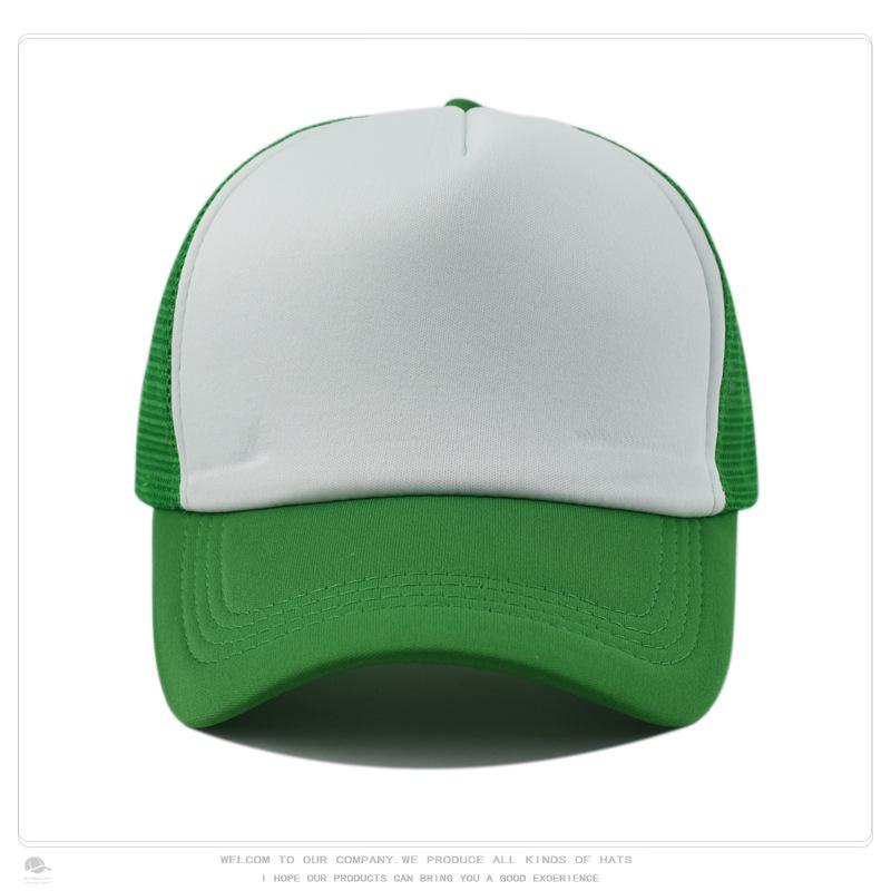 Sponge Baseball Cap, Mesh Cap, Outdoor Sun Protection, Breathable Men's and Women's Whiteboard Hat