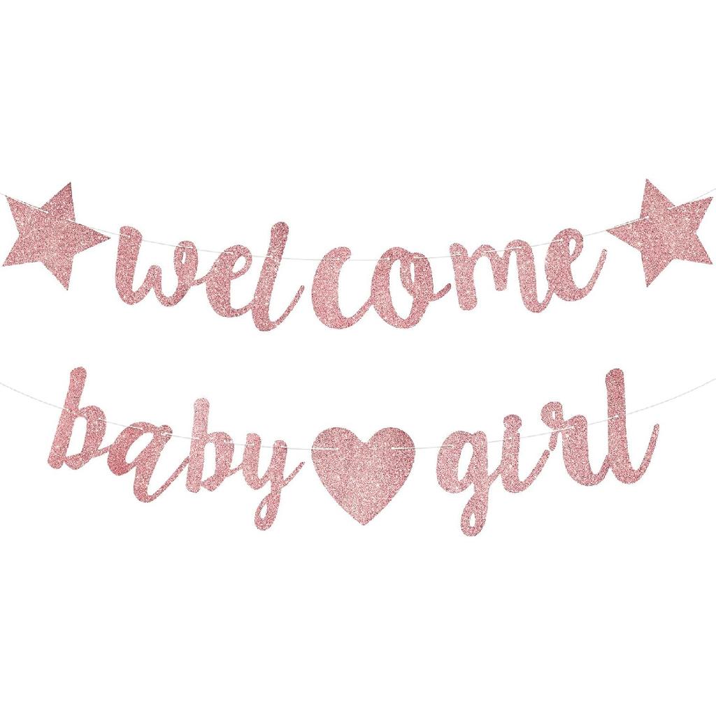 Baby Boy Shower Decorations - 3M Long Welcome Banner, Blue for Gender Reveal Party