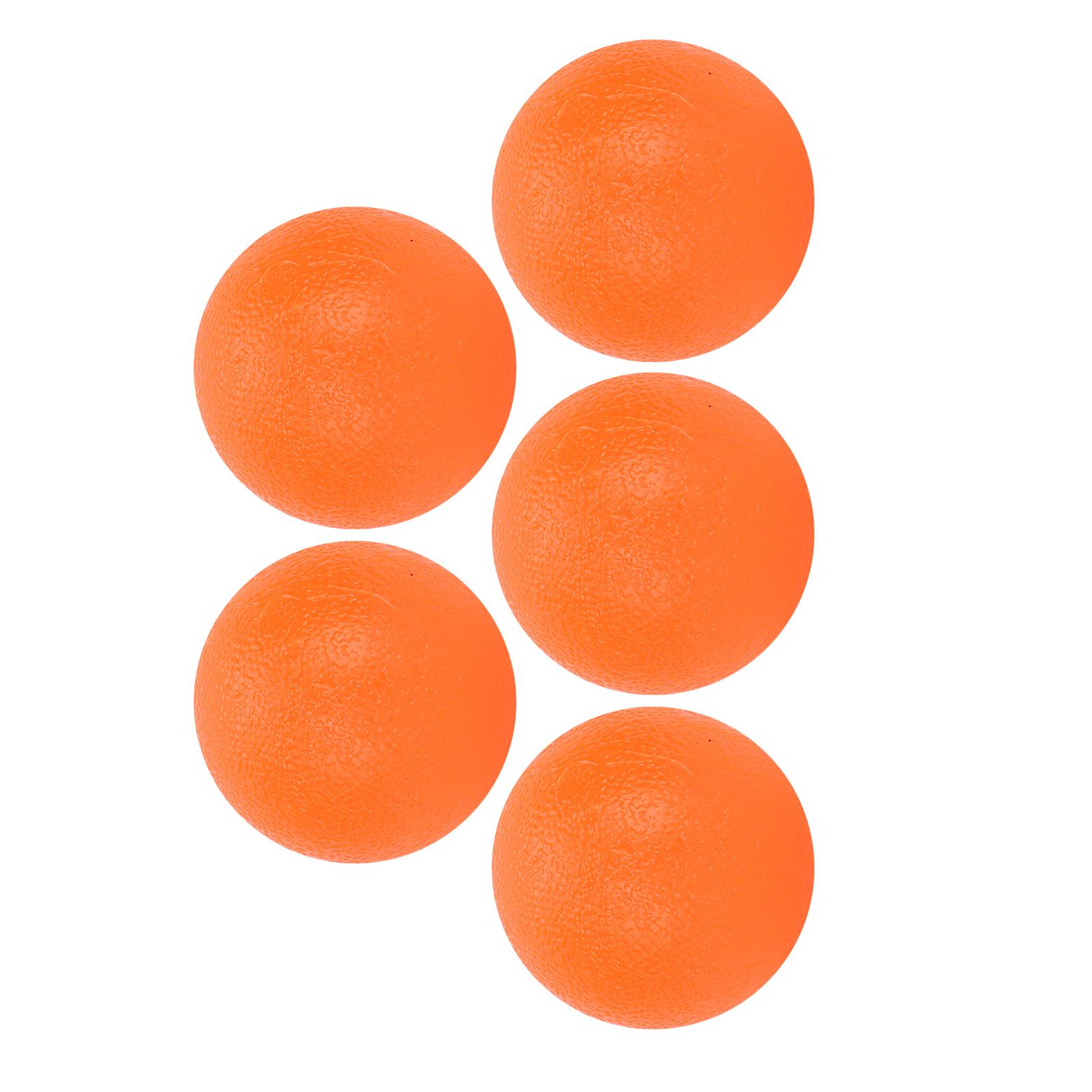 5 шт. Фитнес Рука Палец Сила Тренировочный Мяч Силиконовый Палец Упражнения Массажный Мяч Оранжевый 20 Твердость