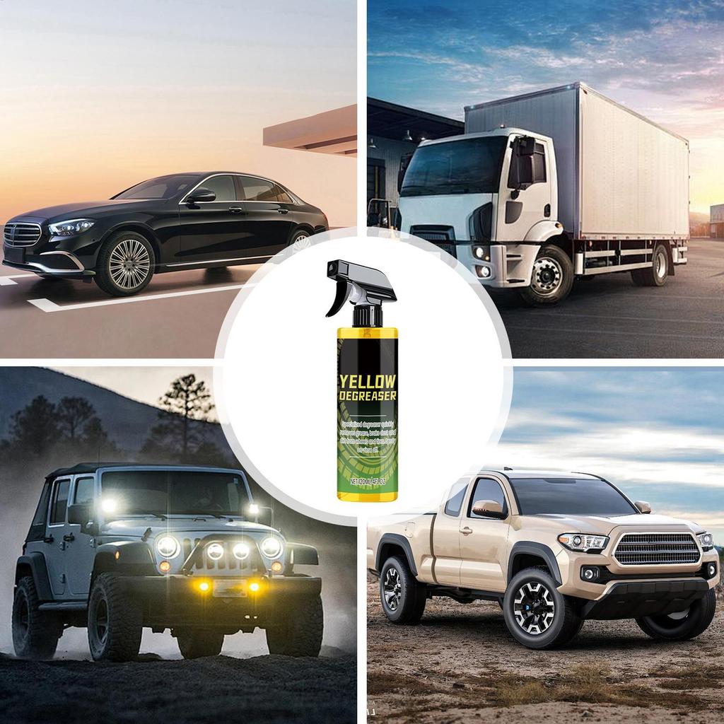 Tire Cleaner Spray 120ml Tire Cleaning Spray Wheel Gloss Restoration For Outdoor Garage Car Truck SUV Sedan Vehicle Automotive