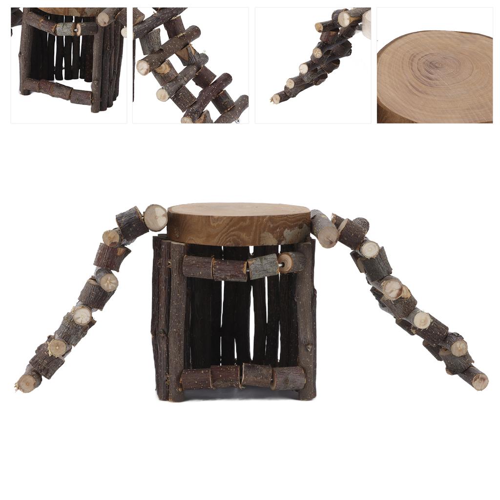 Wooden Hamster Ladder Platform Safe Non Toxic Sturdy Durable Convenient Hamster Houses