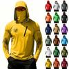 Herren Casual Kapuzen-Langarm-Sonnenschutz-Oberteil