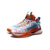 Li Ning Ling Ren I Team Shock Absorption Non-Slip Wear-Resistant Lightweight Support Low-Top Basketball Shoes Kids Sneakers Blue White YKBR038-3