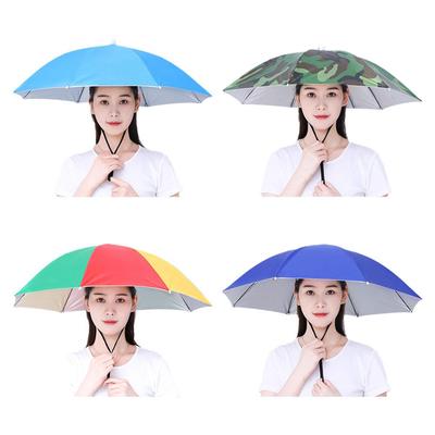 Umbrella Hat Windproof Fishing Head Wearing Sunshade Rain Gear Outdoor Folding Portable Umbrella Camping Beach Head Hats