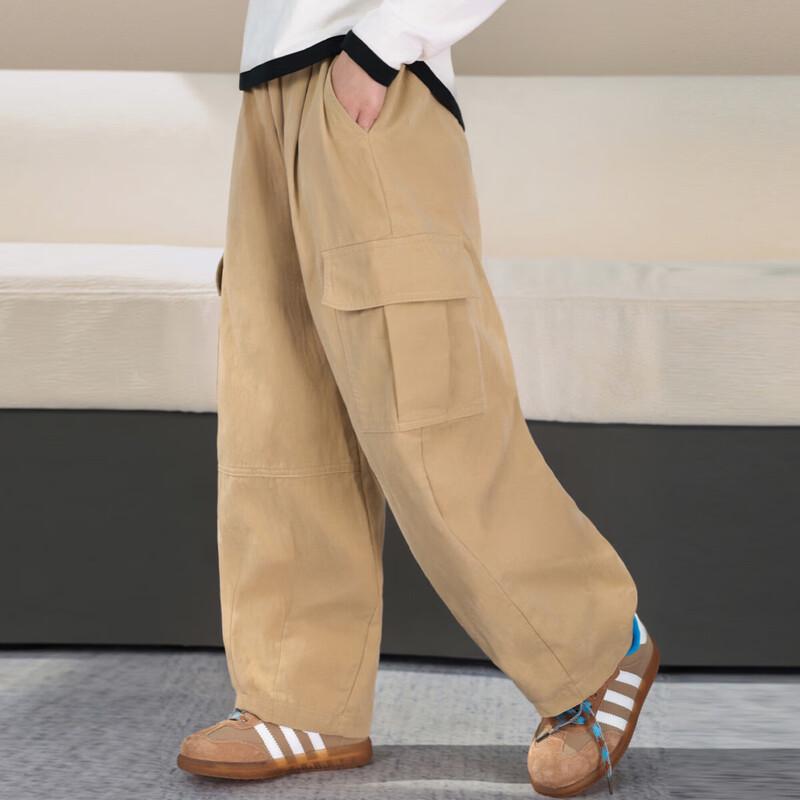 LUSON Girls Wide-Leg Cargo Pants 130