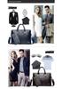 Men's Fashionable Crocodile Pattern Crossbody Handbag and Briefcase
