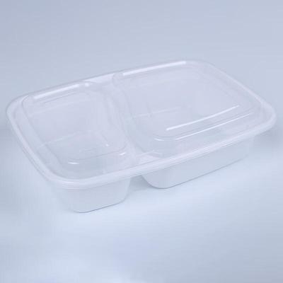 ZISIZ 6828 Two-Compartment Disposable Lunch Box