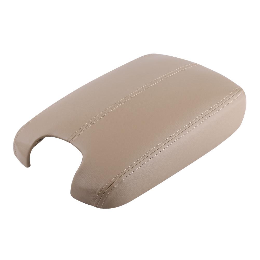 

Artificial Leather Armrest Center Console Lid Cover For 2008-2012 Black