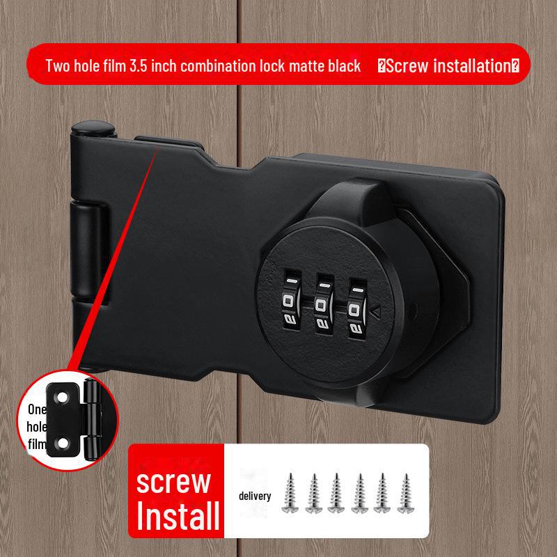 Încuietoare cu parolă antifurt pentru dulap și frigider - Nu necesită găurire, Compatibilitate cu deschidere dublă și dulapuri pentru dosare