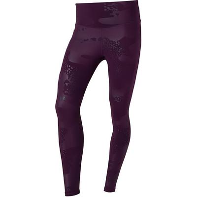 Under Armour Rush Tonalny Design Wysoki Stan Sportowe Legginsy Damskie Legginsy Fioletowe 1361025-501