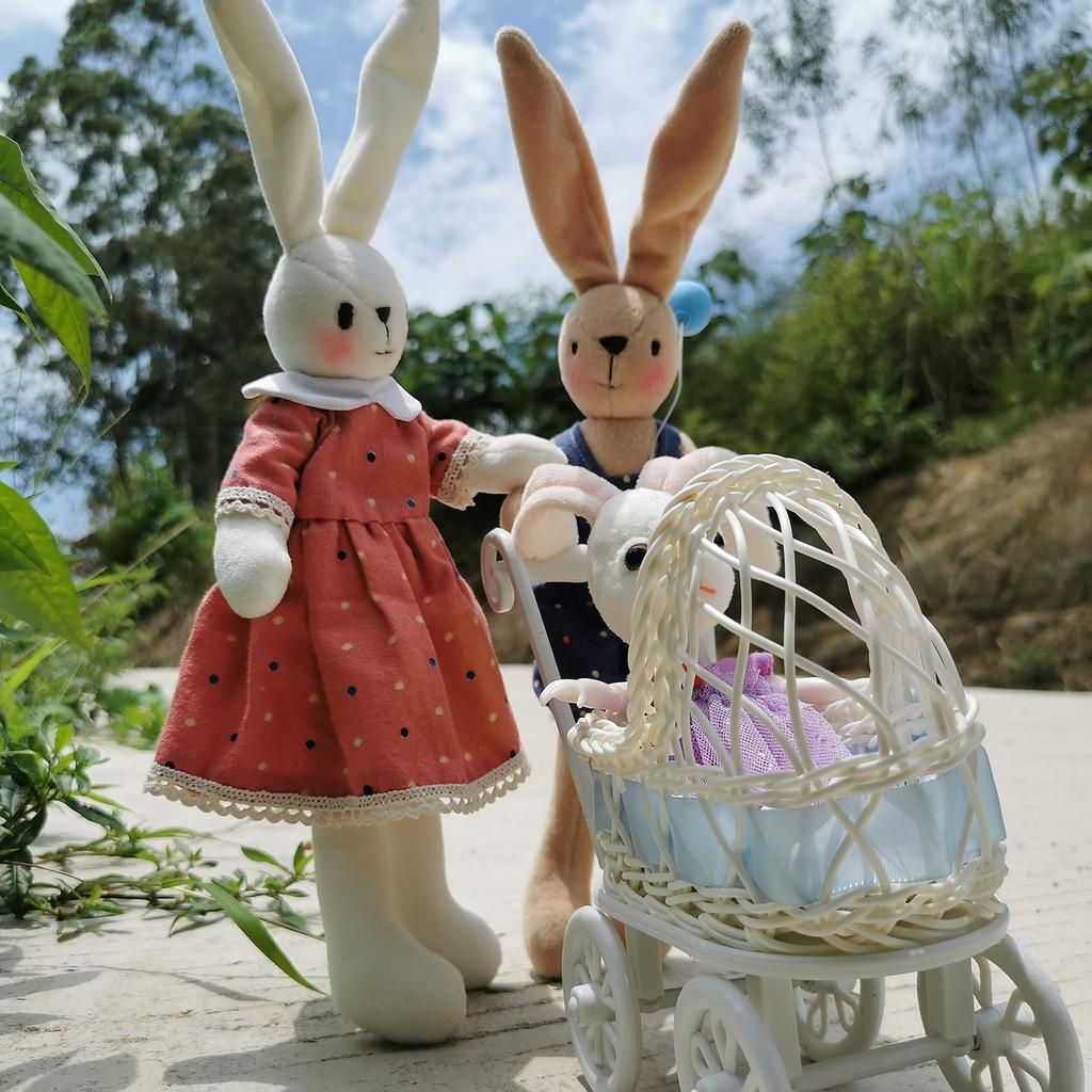 Doll making kit for adults and kids, DIY stuffed animal sewing kit, cute animal doll, gift for girls, handmade doll craft kit. (Rabbit Boy)