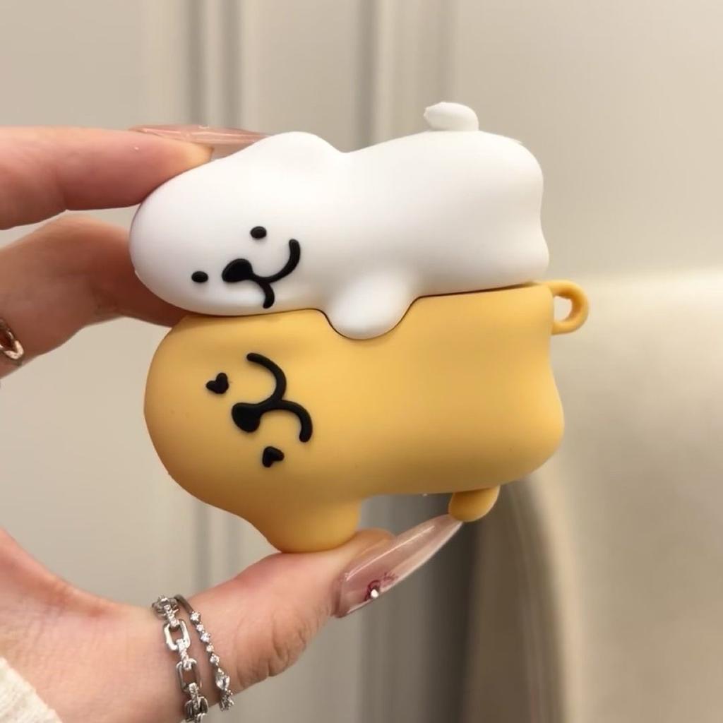 1PC 4th Generation Bluetooth Earphone Silicone Protective Case, Cute Cartoon Bluetooth Earphone Soft Shell, Holiday Gift