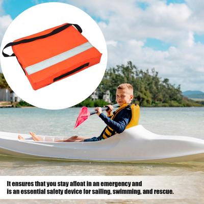 Kinder Wurf-Schwimmkissen USCG-Zugelassen Quadratisches Boots-Sicherheits-Rettungskissen Kajaks Kanu Bootfahren Notfall EVA-Schaum Schwimmbrett