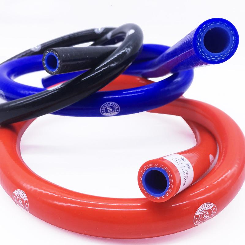 Silicone Tubing Hose Radiator Intercooler Silicone Pipeline Universal Braided Tube 3 Layer 1M 6.5-25mm Blue