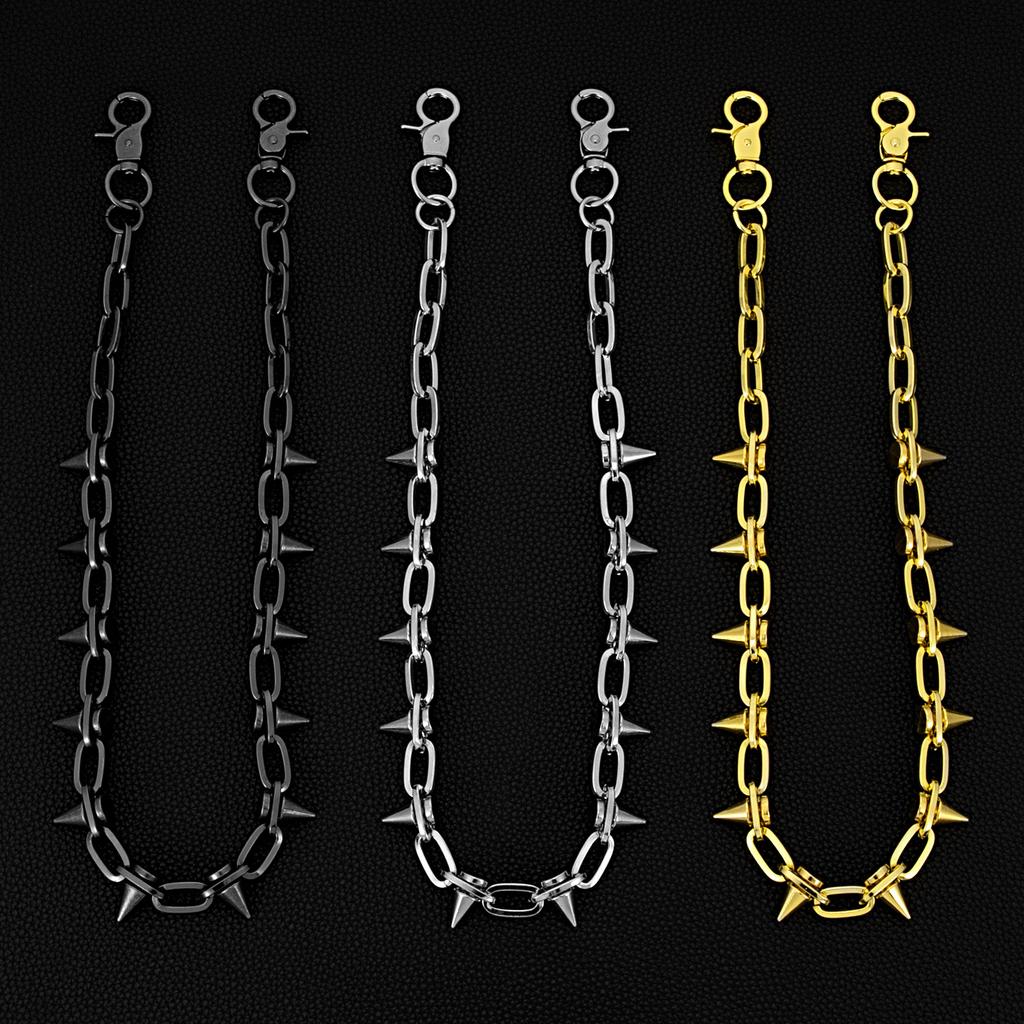 Trousers Simple Style Hip Hop Punk Jeans Chains Accessories Hanging Chains