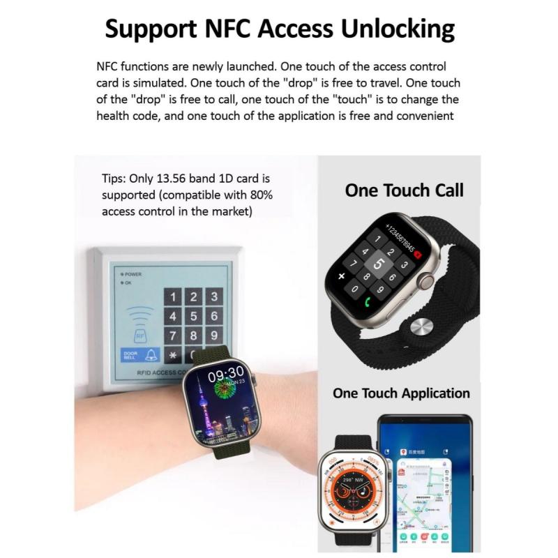 Rainbuvvy HK9 Pro Náramek Chytré hodinky 2,02palcový OLED 410x494 LC11S BT 5.1 Vodotěsné IP67 Podpora Bluetooth volání Sledování kroků Monitorování spánku