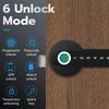 6 In 1 Tuya Smart Door Lock Remote Unlock Fingerprint Handle Lock HDB Password Door Lock Smart Door Knob Lock Apartment
