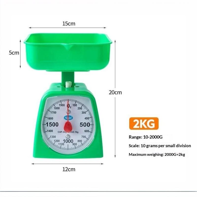 Mechanical Analog Food Weighing Scale High Accuracy Clear Dial No Battery Needed for Home Kitchen Baking Use